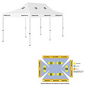 10' x 20' White Rigid Pop-Up Tent Kit, Full-Color, Dynamic Adhesion (16 Locations)